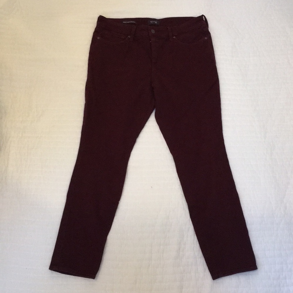 Maroon NYDJ AMI Skinny Jeggings